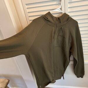 First Lite ThermaGrid Merino Wool Hoody in Olive